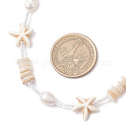 Летние пляжные синтетические морские звезды из бирюзы NJEW-TA00198