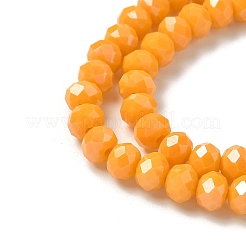 Стеклянные бусины с гальваническим покрытием  EGLA-XCP0001-20