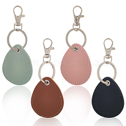 8шт 4 цвета подвески из искусственной кожи и сплава&nbsp;KEYC-CL0001-37