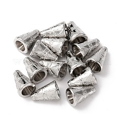 Тибетский стиль конус сплава шарик шапки&nbsp;TIBE-Q044-13P-RS