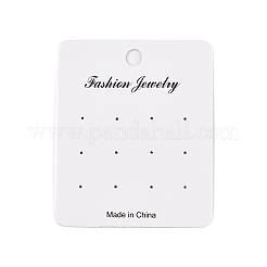 Открытки с прямоугольными бумажными серьгами CDIS-T004-02