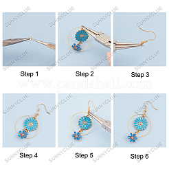 Наборы для изготовления сережек с подвесками своими руками&nbsp;DIY-SC0013-95