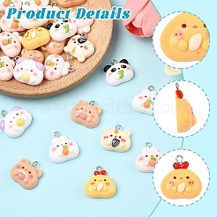 Подвески из непрозрачной смолы 20 шт.&nbsp;RESI-YW0005-60