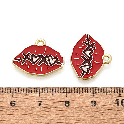 Подвески из сплава с эмалью ко дню святого валентина&nbsp;ENAM-T023-23A