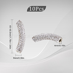 10 шт. латунные бусины со стразами Ближнего Востока RB-SC0001-08