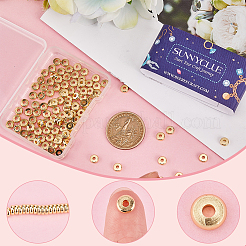 200 шт. Латунные дистанционные бусины&nbsp;KK-SC0004-02