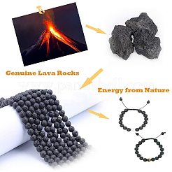 Бусы из натуральной лавы G-OC0001-27