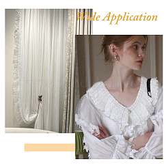 5 ярд полиэстеровой плиссированной кружевной ленты OCOR-FH0001-33A