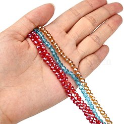 Гальванические стеклянные бусины EGLA-R015-4mm-M