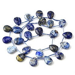 Нитки бусины из натурального ляписа-лазури G-Q183-B12-01