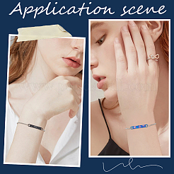 10шт регулируемый слайдер из нержавеющей стали 304 для изготовления браслета&nbsp;DIY-SC0026-30B