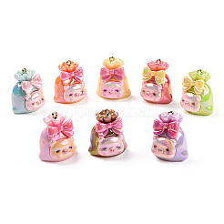 Подвески из радужной смолы с УФ-покрытием&nbsp;RESI-N039-01