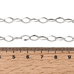 Цепочка-колье из нержавеющей стали 201 с ромбовидными звеньями&nbsp;NJEW-K302-12P