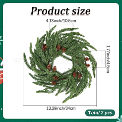 Гибкий клей pe рождественский венок AJEW-WH20060-20