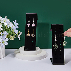 Акриловые L-образные скошенные стенды для сережек-гвоздиков&nbsp;EDIS-WH0031-39