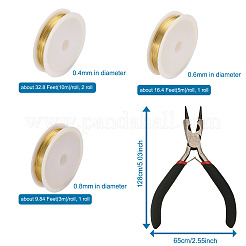 Круглая медная проволока для ювелирных изделий CWIR-YS0001-01G