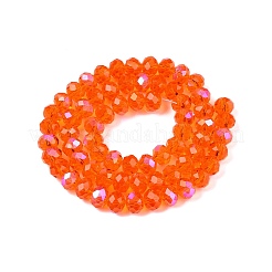 Стеклянные бусины с гальваническим покрытием &nbsp;LS-EGLA-A044-T8mm-L25