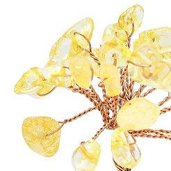 Украшения для витрин из натурального желтого кварца пахира голая&nbsp;DJEW-K025-04F