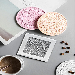 1 шт. квадратные стеклянные подставки&nbsp;AJEW-LP0007-02