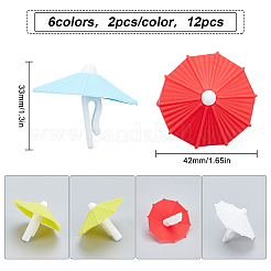 Силиконовые подвески для бокалов AJEW-WH0223-21