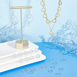 40 шт. 2-х стильное соединительное кольцо из нержавеющей стали 304 STAS-UN0041-26