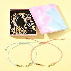 6шт 6-цветный нейлоновый плетеный шнур для изготовления браслета AJEW-FZ00009