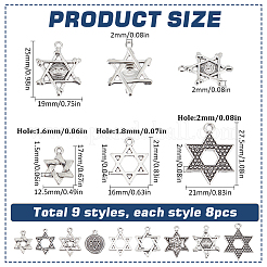72шт 9 стиля подвески из сплава в тибетском стиле&nbsp;FIND-SC0008-45