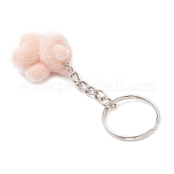 Брелоки из непрозрачной смолы с эффектом флокирования KEYC-JKC01414