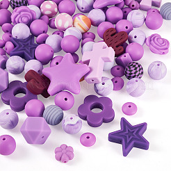 92 шт. прозрачные силиконовые фокусные бусины&nbsp;SIL-TA0002-85C