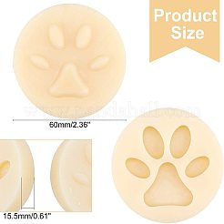 Брелок в форме лапы собаки висит пластиковая форма DIY-WH0183-46