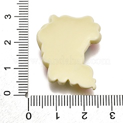 Кабошоны из непрозрачной смолы «единорог» CRES-F034-04