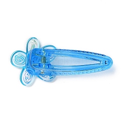 Цветочные акриловые заколки крокодил OHAR-H002-01F