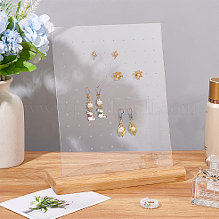 Акриловые серьги с наклоном назад EDIS-WH0005-25B