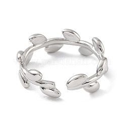 Латунные открытые манжеты для женщин&nbsp;LS-RJEW-A028-03P