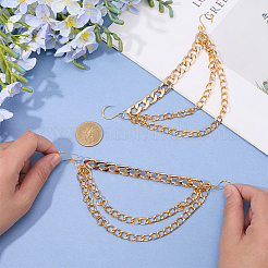 2 шт. алюминиевые цепи для ремней безопасности&nbsp;HJEW-SP0001-41G