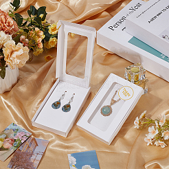 36 шт. прямоугольные почтовые коробки для хранения из крафт-бумаги с видимым окном&nbsp;DIY-BC0015-68B