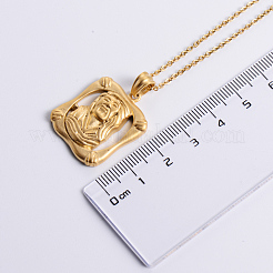 Старинные европейские религиозные ожерелья из нержавеющей стали с подвесками в виде Иисуса ZM4665