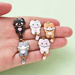 5шт 5 цвета сплава эмалевые подвески&nbsp;ENAM-YW0003-65