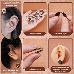 10 шт. серьги-манжеты Vortex из нержавеющей стали 304&nbsp;EJEW-UN0002-76MC