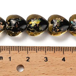 Нити стеклянных бусин из дихроичной фольги ручной работы DICH-U001-03C