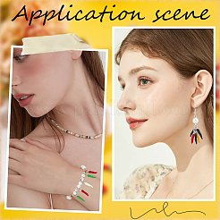 42шт 7 цвета сплава эмалевые подвески ENAM-SC0005-08