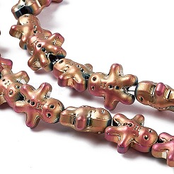 Полностью покрытые гальваническим покрытием стеклянные бусины&nbsp;GLAA-P005-FP01