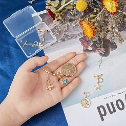 5 шт. 5-х стилевые латунные застежки-тоглы&nbsp;KK-FH0004-71