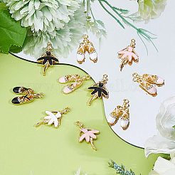 36шт 6 стиля подвески из сплава с эмалью&nbsp;ENAM-DC0001-98