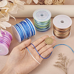 4 рулон двухцветного окрашенного сегментного нейлонового китайского узелкового шнура NWIR-TA0001-05