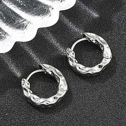 Латунные серьги обруча EJEW-D320-23P