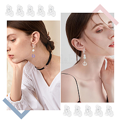 50 шт. пластиковая фурнитура для сережек-клипс FIND-AR0002-71