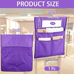 Карманная таблица для хранения спинки стула из ткани Оксфорд&nbsp;AJEW-WH0314-191E