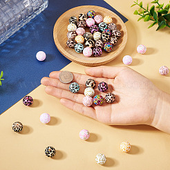 48шт 12 цвета силиконовые бусины&nbsp;SIL-TA0002-61A