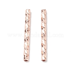 Латунная прямая трубчатая бусина с покрытием стойки&nbsp;KK-WH0061-03B-RG